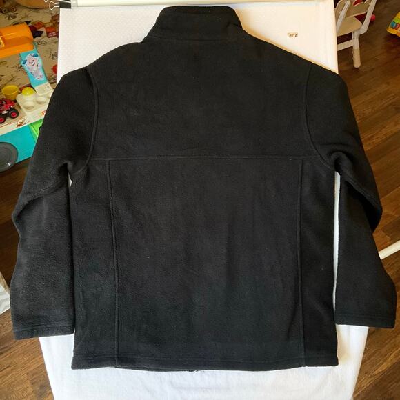 Bass Pro Shops Men Fleece Jacket size M Black Full Zip Warm No Hoodie - Picture 9 of 9
